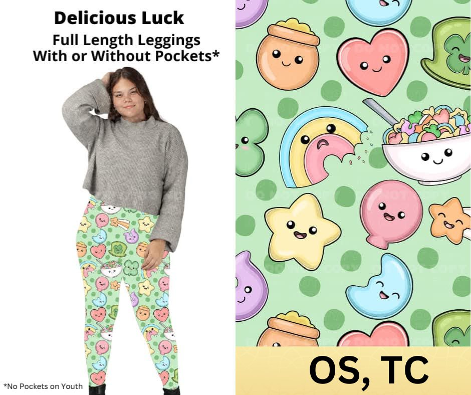 Delicious Luck Full Length Leggings w/ Pockets