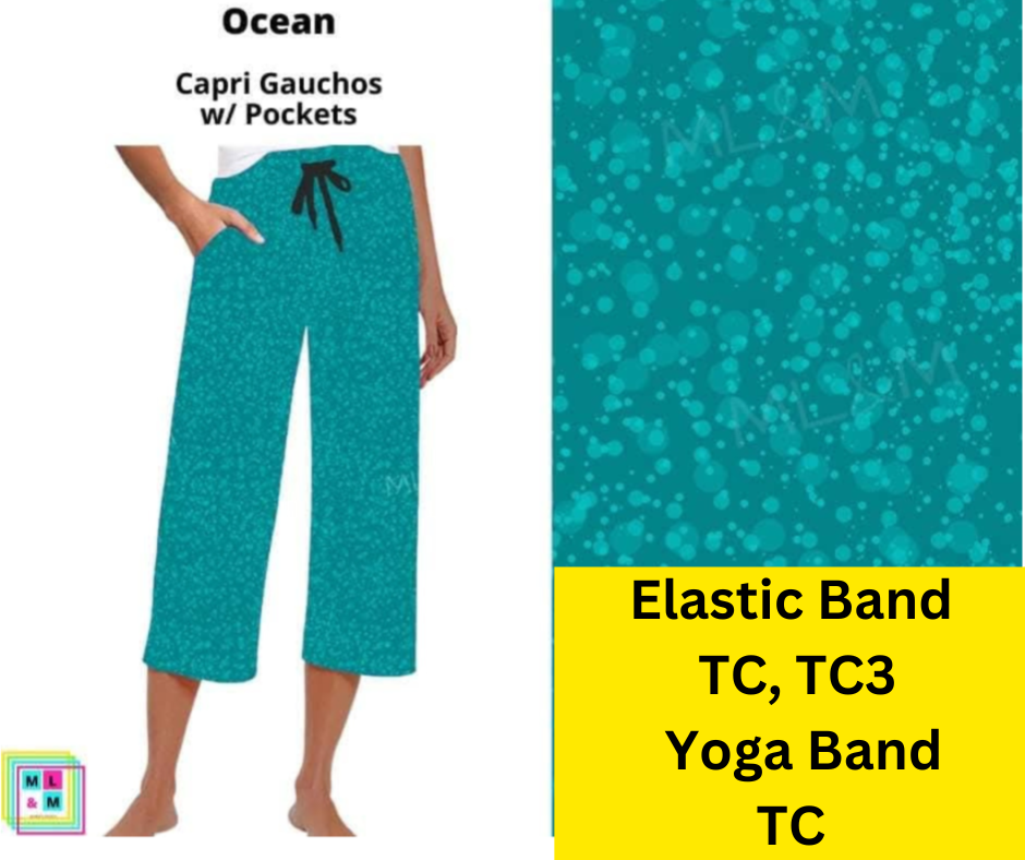 *Clearance* Price Drops in Cart! Ocean Capri Gauchos