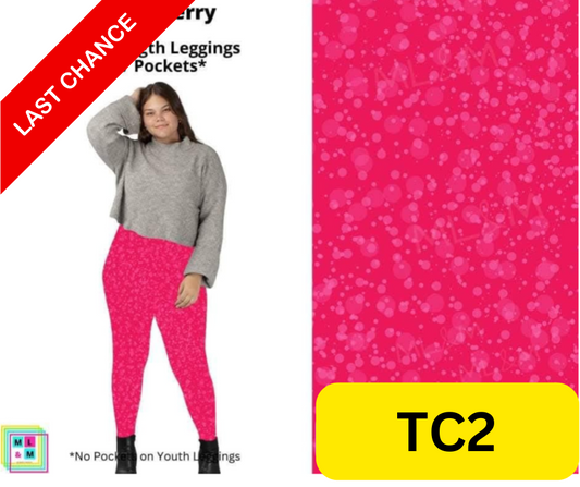 *Clearance* Price Drops in Cart! Strawberry Full Length Leggings w/ Pockets