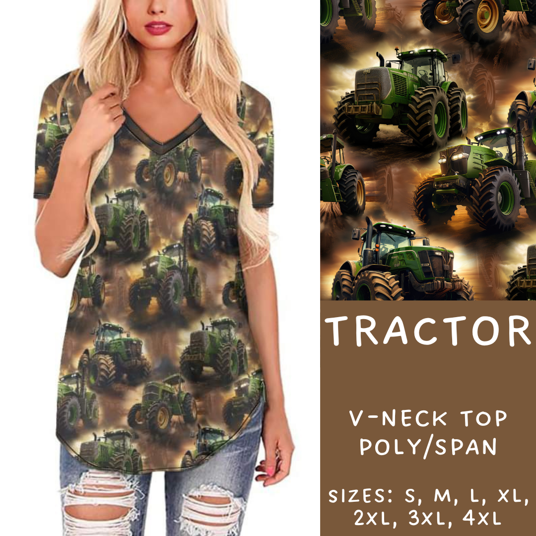 Batch #236 - Fun Run 6 - Closes 11/13 - ETA early Jan - Tractor V-Neck Tee