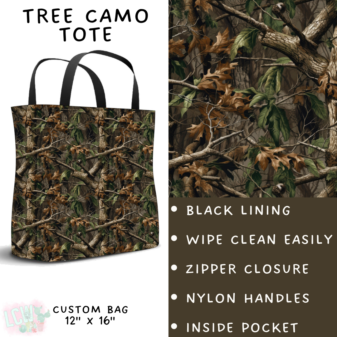 Batch #236 - Fun Run 6 - Closes 11/13 - ETA early Jan - Tree Camo Tote