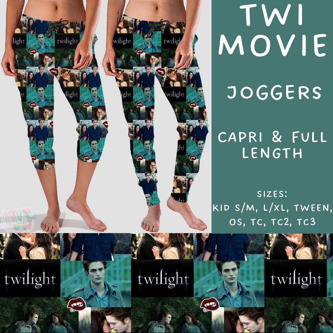 Batch #235 - September Request Run - Closes 11/11 - ETA late Dec - Twi Movie Full and Capri Length Joggers