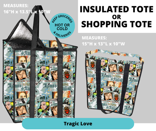 Preorder! Closes 2/26. ETA May. Tragic Love Shopping & Insulated Tote