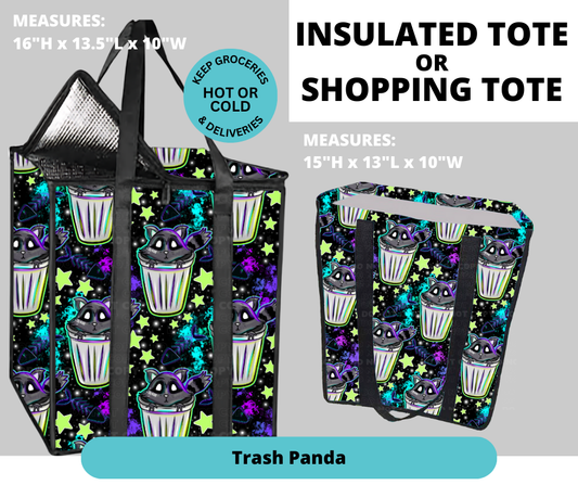 Preorder! Closes 2/26. ETA May. Trash Panda Shopping & Insulated Tote