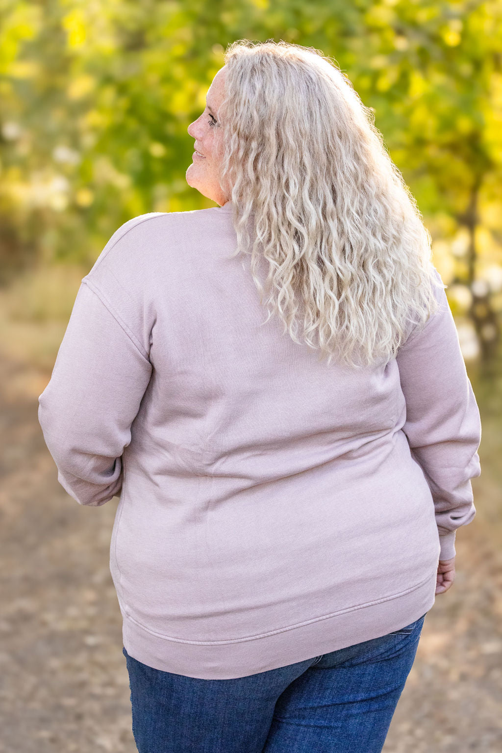 IN STOCK Vintage Wash Pocket Pullover - Blush Pebble