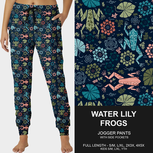 B215 - Preorder Water Lily Frogs Joggers (Closes 3/02. ETA mid May)