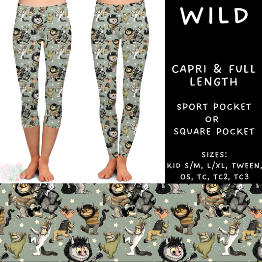 Batch #308 - Storybook Collection 2 - Closes 3/21 - ETA mid May - Wild Full and Capri Length Leggings