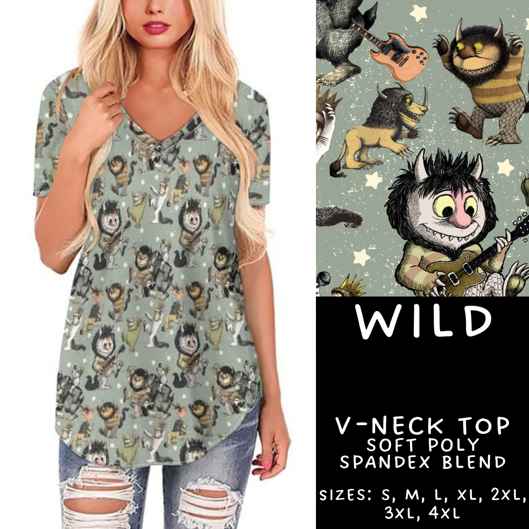 Batch #308 - Storybook Collection 2 - Closes 3/21 - ETA mid May - Wild V-Neck Tee