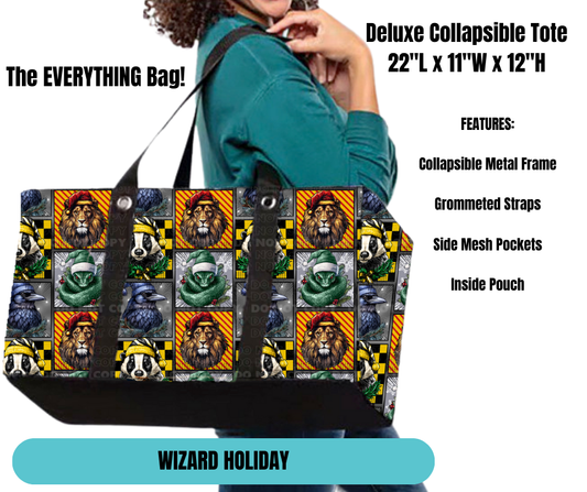 Wizard Holiday Collapsible Tote