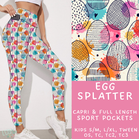 Batch #279 - Hop to it Collection Presale - Closes 1/30, ETA Early April - Egg Splatter Leggings