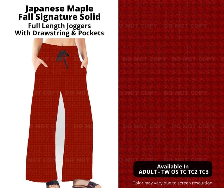 Japanese Maple Full Length Lounge Pants