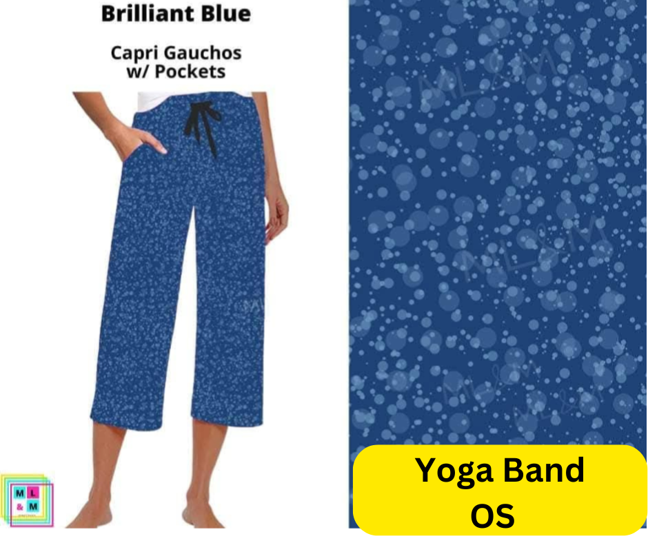 *Clearance* Price Drops in Cart! Brilliant Blue Capri Gauchos