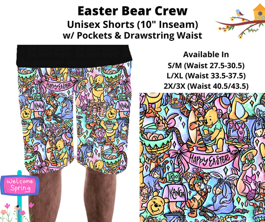 Preorder! Closes 1/22. ETA April. Easter Bear Crew Unisex Shorts