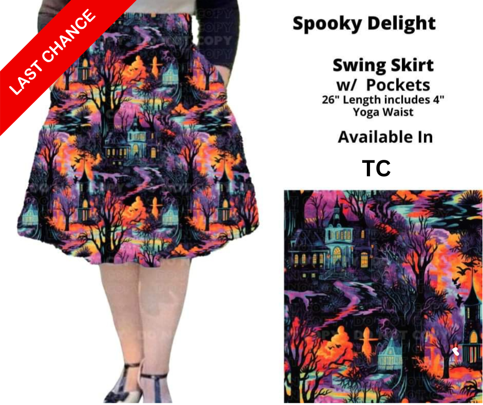 Spooky Delight Swing Skirt