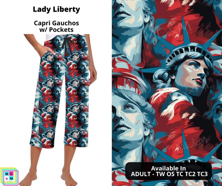 Lady Liberty Capri Gauchos