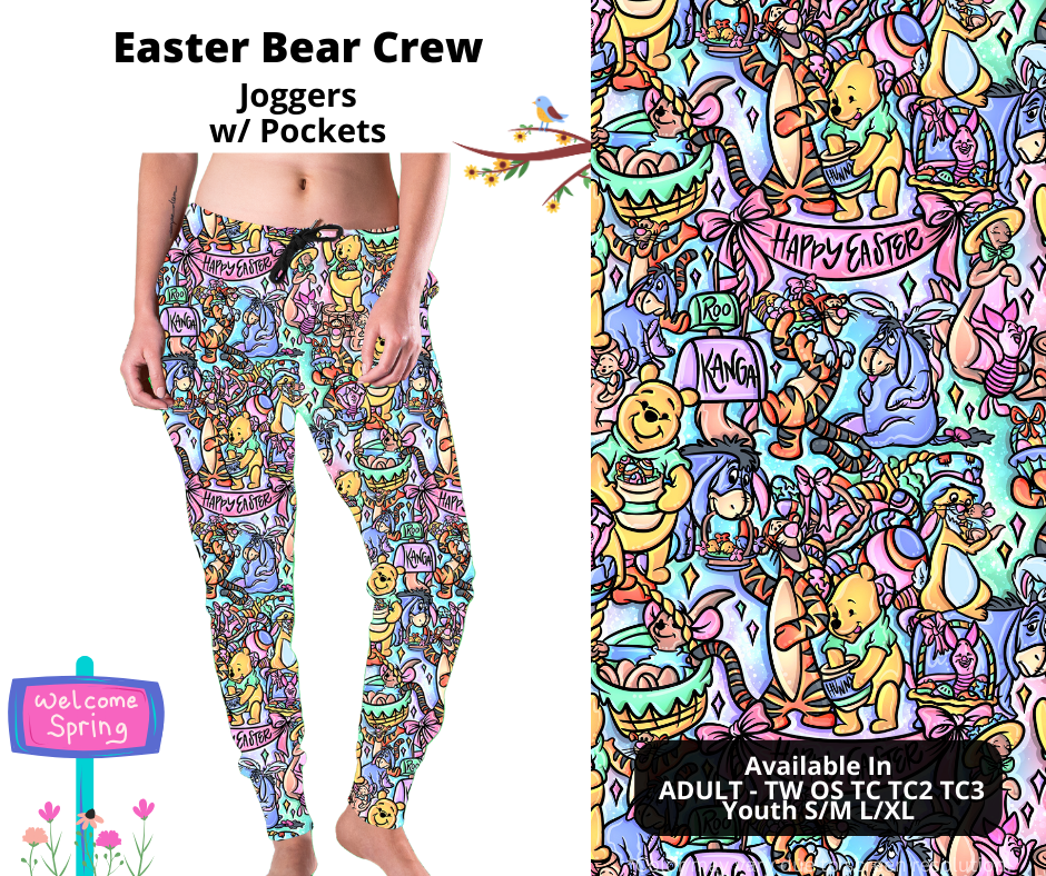 Preorder! Closes 1/22. ETA April. Easter Bear Crew Joggers