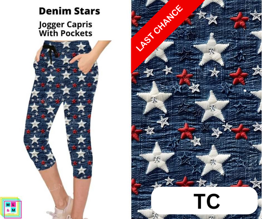 Denim Stars Jogger Capri