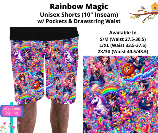 Preorder! Closes 1/27. ETA April. Rainbow Magic Unisex Shorts