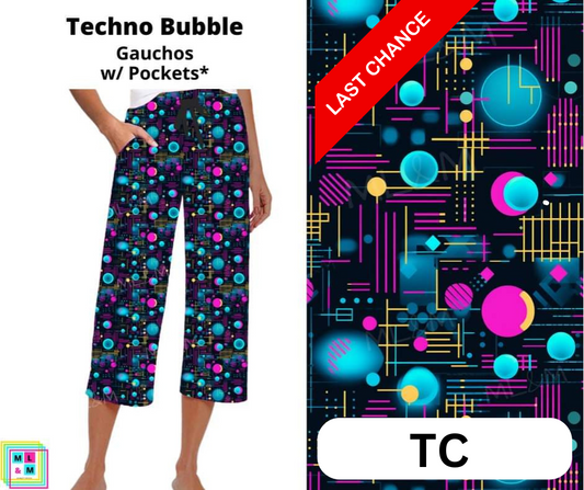 Techno Bubble Capri Gauchos