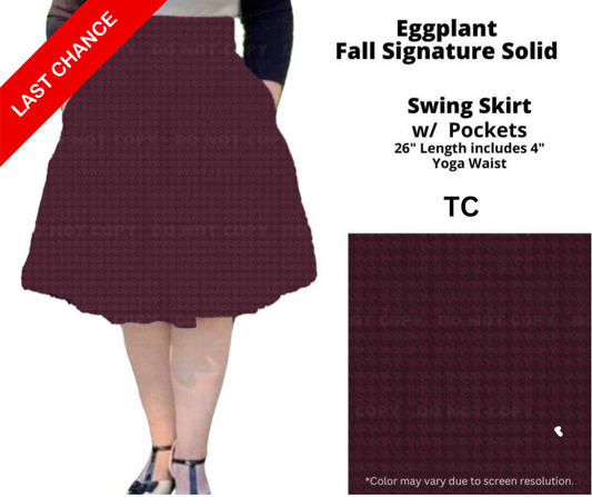 Eggplant Swing Skirt