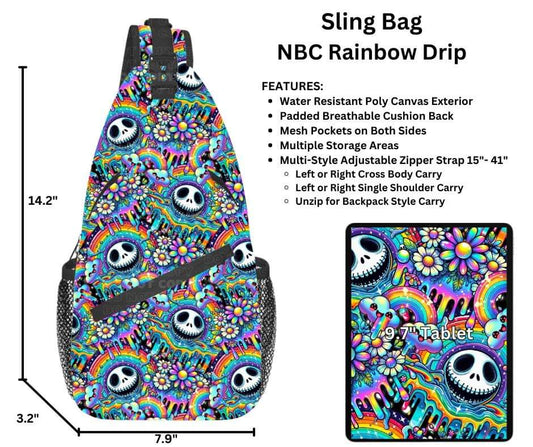 NBC Rainbow Drip Sling Bag