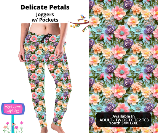 Preorder! Closes 1/27. ETA April. Delicate Petals Joggers