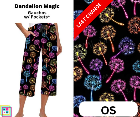 Dandelion Magic Capri Gauchos