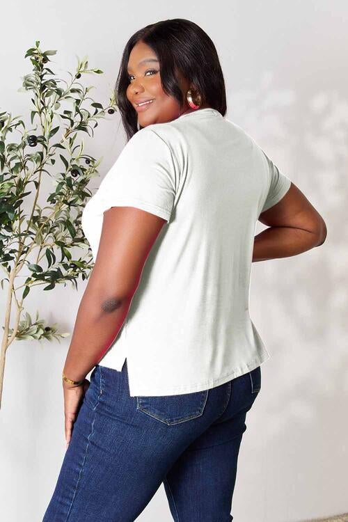 Basic Bae Full Size Round Neck Short Sleeve T-Shirt - Alonna's Legging Land