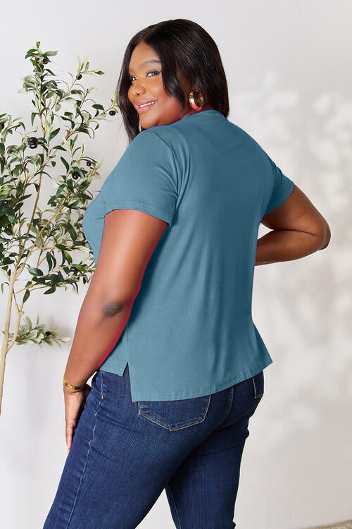 Basic Bae Full Size Round Neck Short Sleeve T-Shirt - Alonna's Legging Land