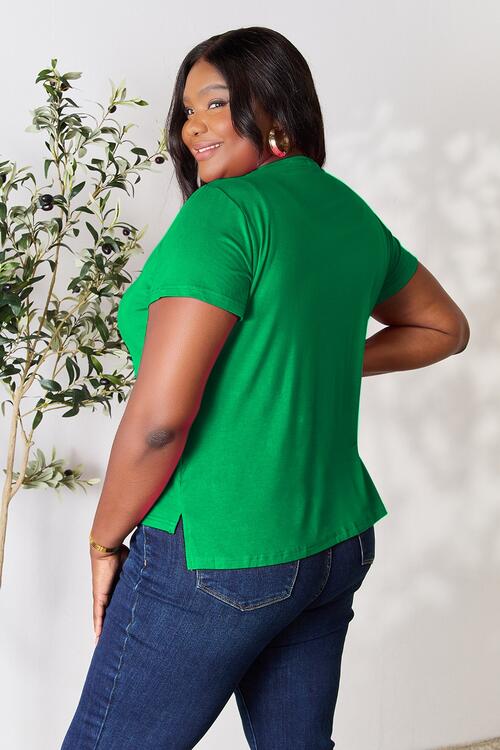 Basic Bae Full Size Round Neck Short Sleeve T-Shirt - Alonna's Legging Land