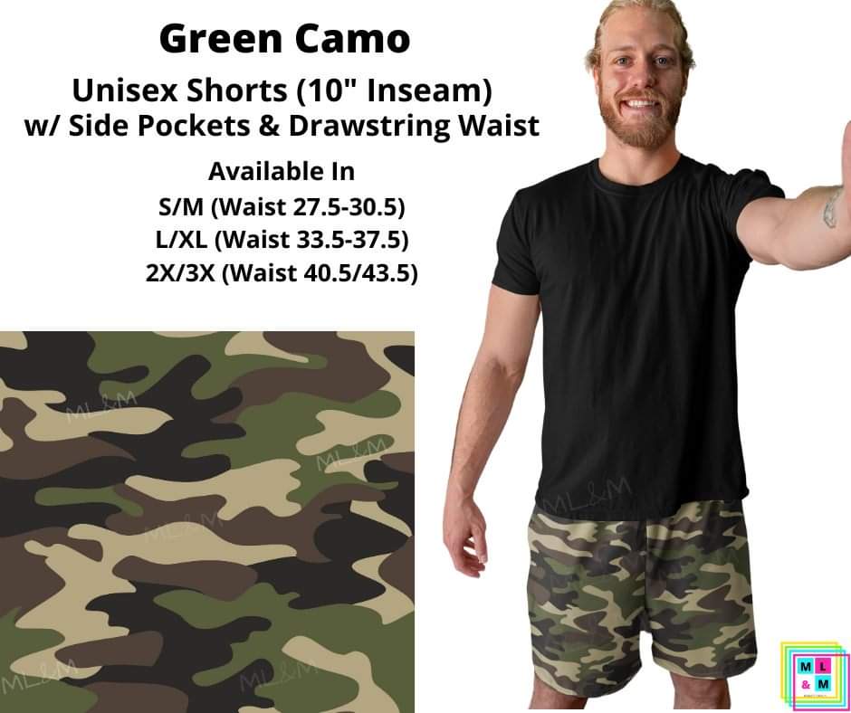 Green Camo Unisex Shorts