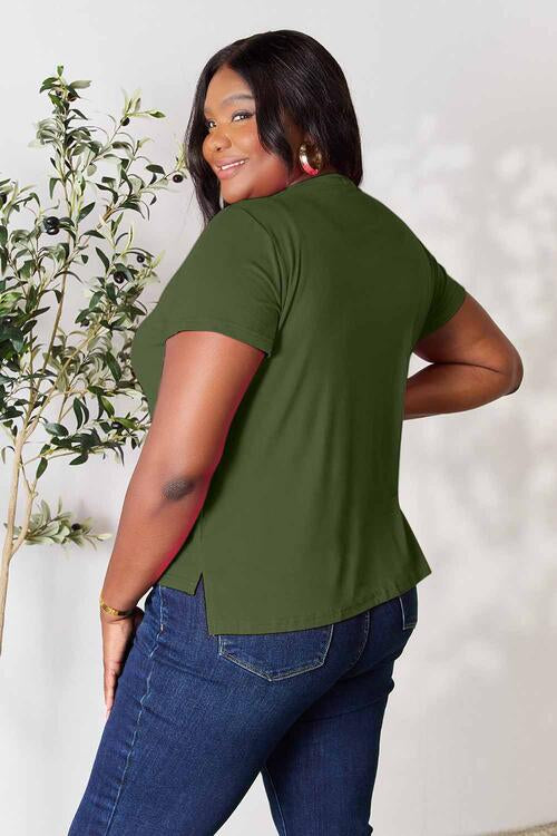 Basic Bae Full Size Round Neck Short Sleeve T-Shirt - Alonna's Legging Land