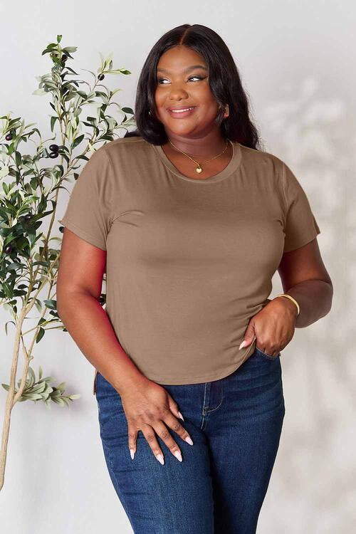 Basic Bae Full Size Round Neck Short Sleeve T-Shirt - Alonna's Legging Land