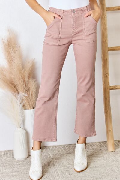 RISEN Full Size High Rise Ankle Flare Jeans - Alonna's Legging Land